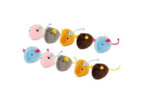 Hartz Cattraction with Silver Vine Catnip Crinkle Mice 10 Count - Image 1