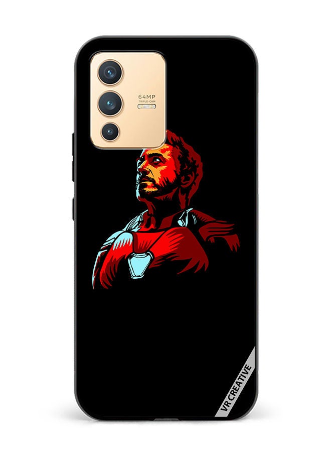 VR CREATIVE Protective Case Cover For Vivo V23 5G Iron Man Design Multicolour - Image 1