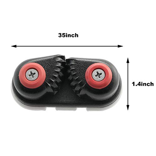 heyous Boat Cleat, Rope Cleat, Fast Entry Cam Cleat for Line Sizes Upto 5/8-Inch, Aluminum, Marine Sailing Sailboat Kayak Canoe Dinghy Accessories - Image 3