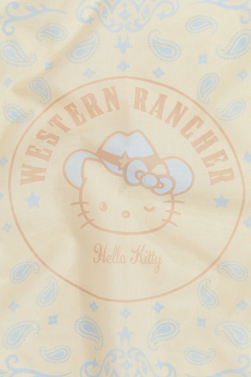 اتش اند ام وشاح قطني مطبوع