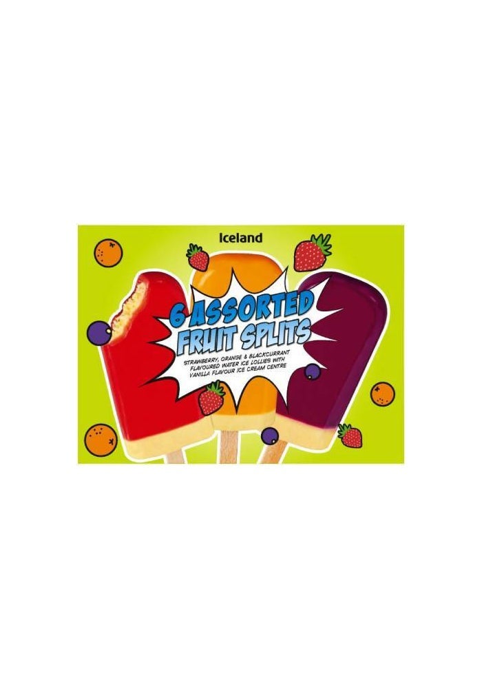 Assorted Fruit Splits - 6 Pack