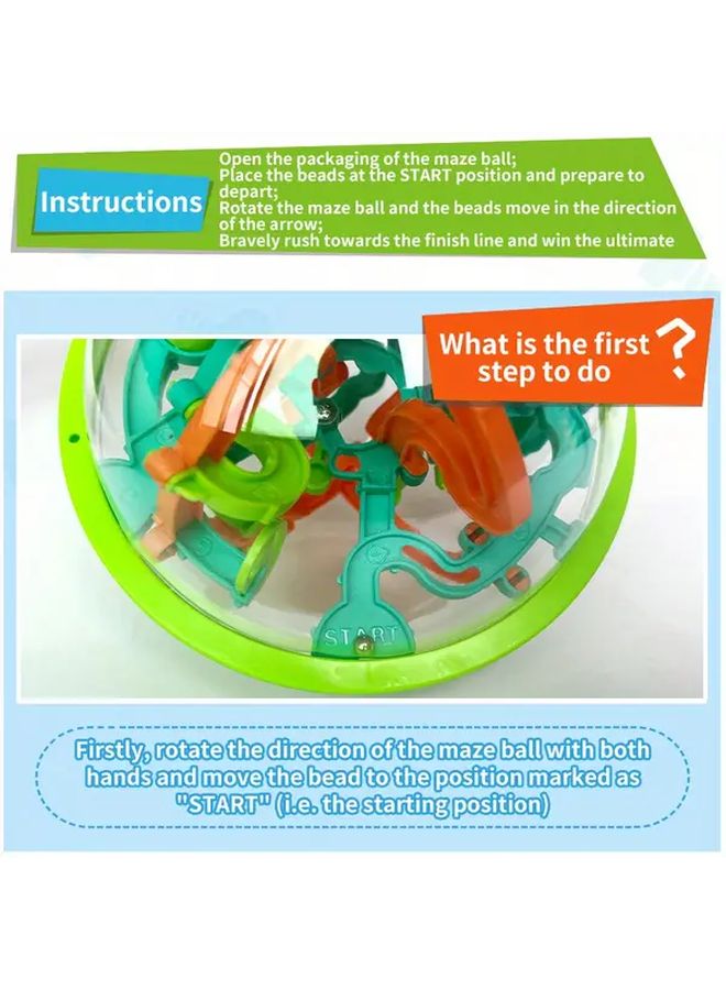 لعبة كرة متاهة الأرض ثلاثية الأبعاد لغز تحدي العقل للأطفال لعبة منطق تفاعلية هدية - Image 4