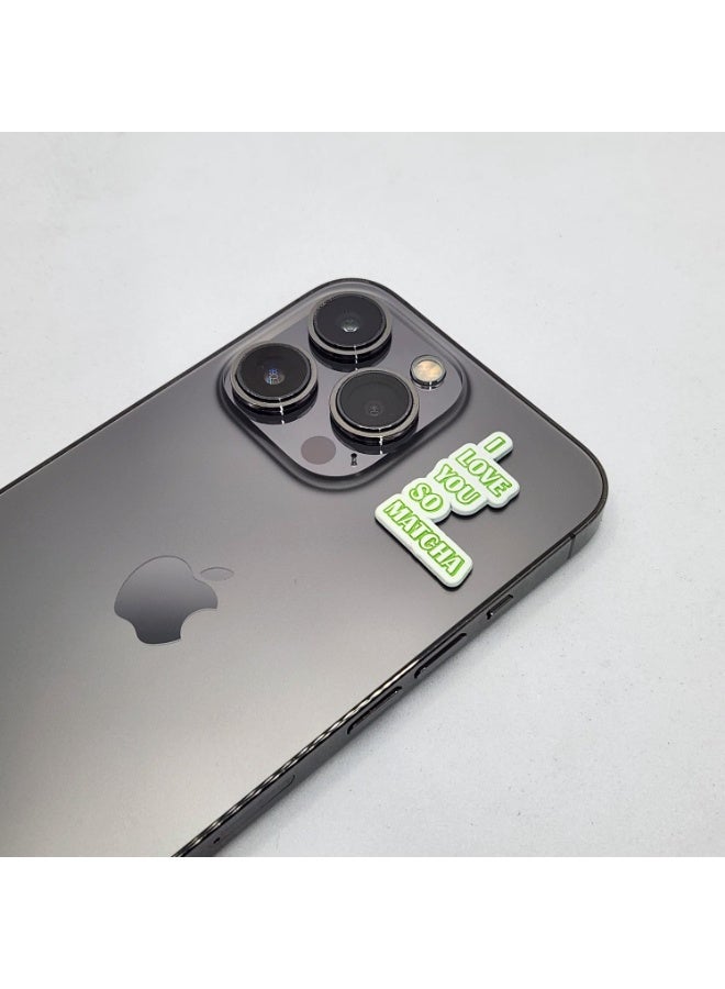 Kipfy I Love You So Matcha Metal Sticker, Green & White, Self-Adhesive – Premium  Waterproof Self-Adhesive Decal for Laptop, Phone, Car, Helmet, Notebook & DIY Decoration - Image 3