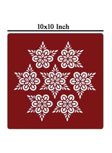 ABS HERBALS ABS HERBALS Rangoli Sticker Kolam Sticker for Wall Tile Floor Steel Sticker Model MM2  - Image 2