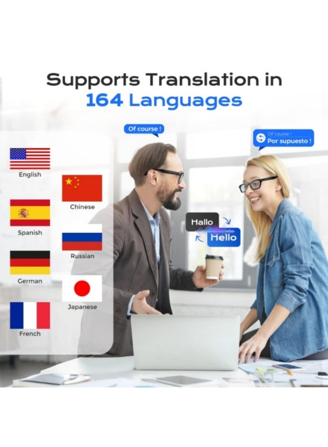 Domars Bluetooth Sunglasses Voice Control and Open Ear Style Fashion Smart Glasses for Athletic Outdoor Sports Smart AI Translation Glasses with Headphones and Speaker AI Translation into 164 languages AI Chat IP65 Waterproof AI Assistant Music - Black - Image 2