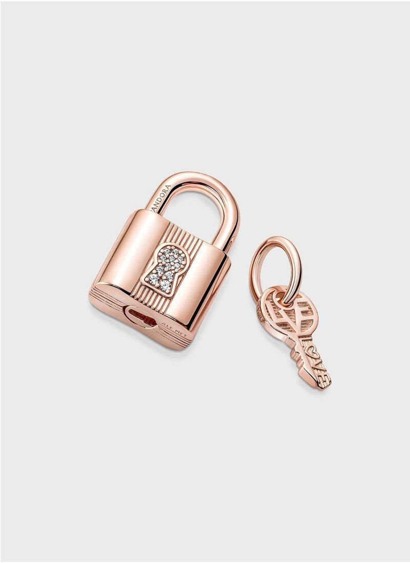 PANDORA Padlock & Key Dangle Charm  - Image 4