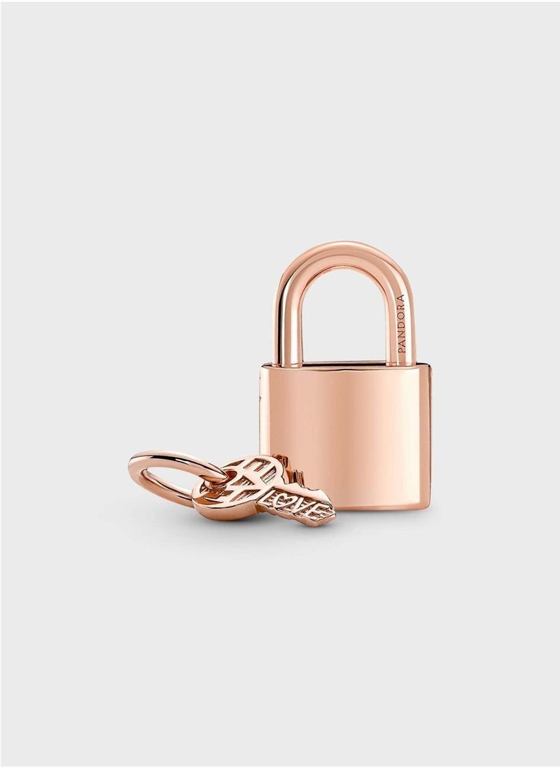 PANDORA Padlock & Key Dangle Charm  - Image 2