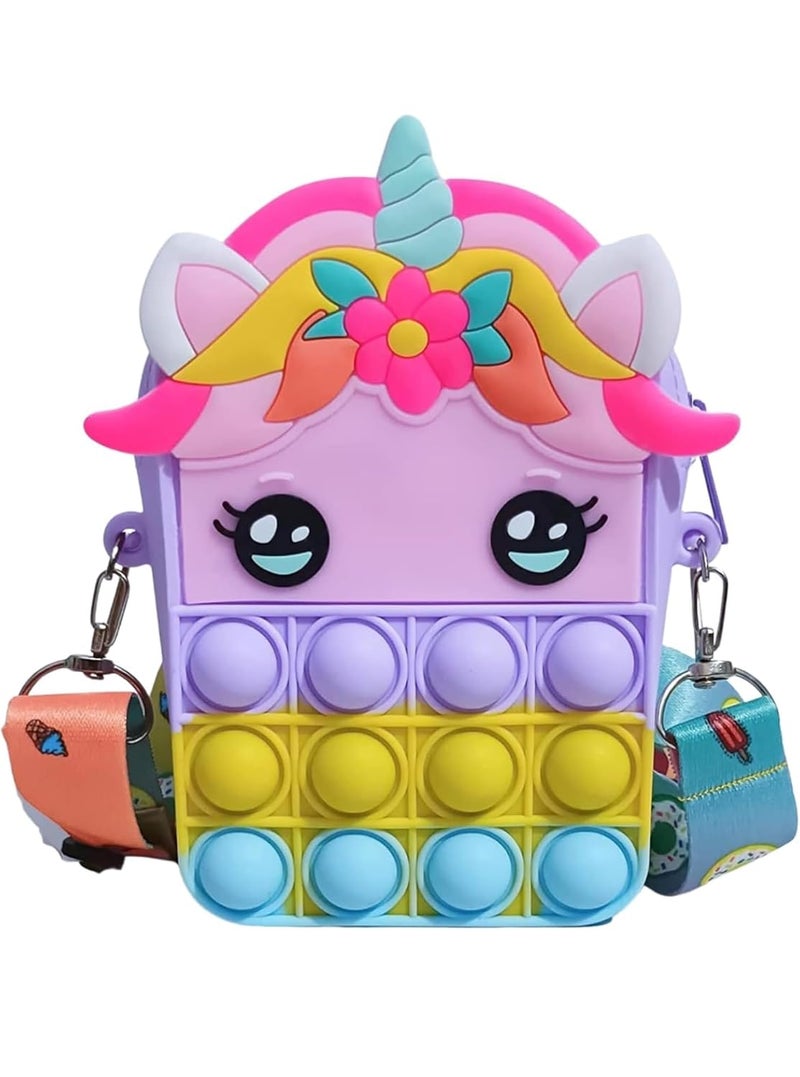 Returngifts Pack of 10 Popit Sling Bag I Birthday return gift for girls | small size gifts for kanya and kanjak pujan on Navratri for 3-5,6 to 8 years old| Random Design+- - Image 4