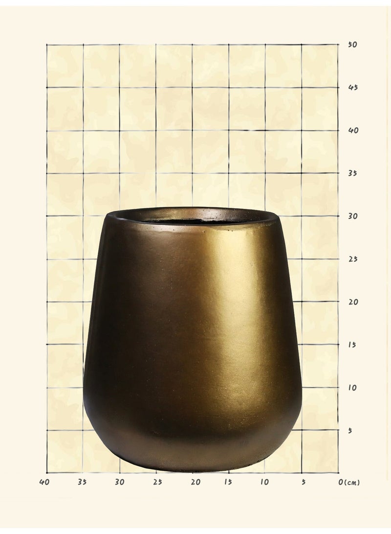 Minimalist Cement Planter Pot 30x30.5cm Matte Finish Indoor & Outdoor Plant Pot for Home Decor - Image 2