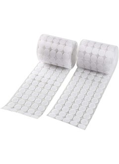 Generic Self Adhesive Dots 300pcs (150 Pairs) 0.59" Diameter Sticky Back Hook and Loop Coins for School, Office, Home, Mounting Arts & Crafts  - Image 1