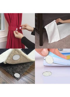 Generic Self Adhesive Dots 300pcs (150 Pairs) 0.59" Diameter Sticky Back Hook and Loop Coins for School, Office, Home, Mounting Arts & Crafts  - Image 4