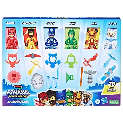 PJMASKS PJ Masks Power Heroes Meet The Power Heroes Figure Set with 6 Figures and 14 Accessories, Preschool Toys for Kids 3 Years and Up - Image 3