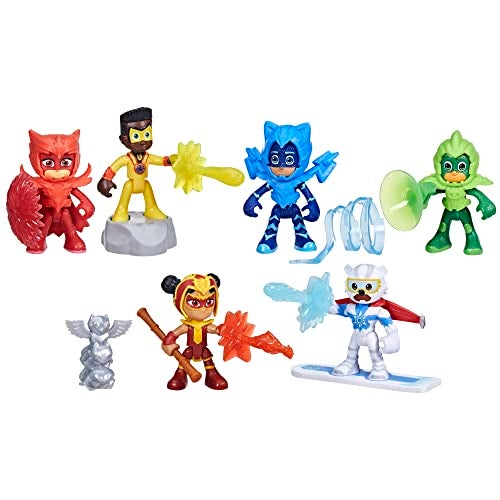 PJMASKS PJ Masks Power Heroes Meet The Power Heroes Figure Set with 6 Figures and 14 Accessories, Preschool Toys for Kids 3 Years and Up - Image 2
