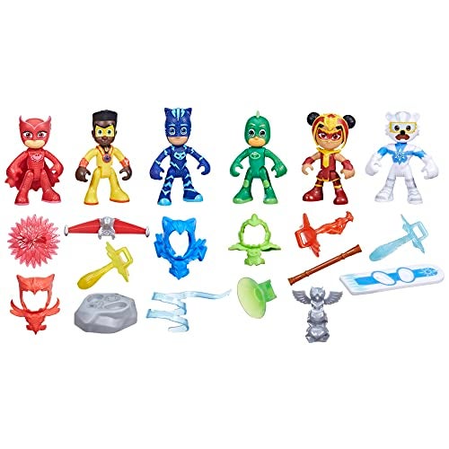 PJMASKS PJ Masks Power Heroes Meet The Power Heroes Figure Set with 6 Figures and 14 Accessories, Preschool Toys for Kids 3 Years and Up - Image 5