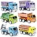 Oriate 6 PCS Diecast Metal Toy Trucks Vehicle Set Cars Toys with Movable Parts Mini Pull Back Toy Cars for Kids Include Garbage Truck Dump Truck for Boys Girls Age 3 4 5 6 - Image 2