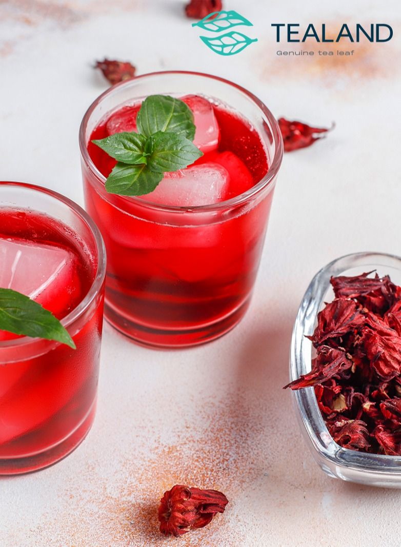 Tealand Herbal Tea Hibiscus Lemon Naturally Fragrant Blood Pressure Regulator 200g - Image 4