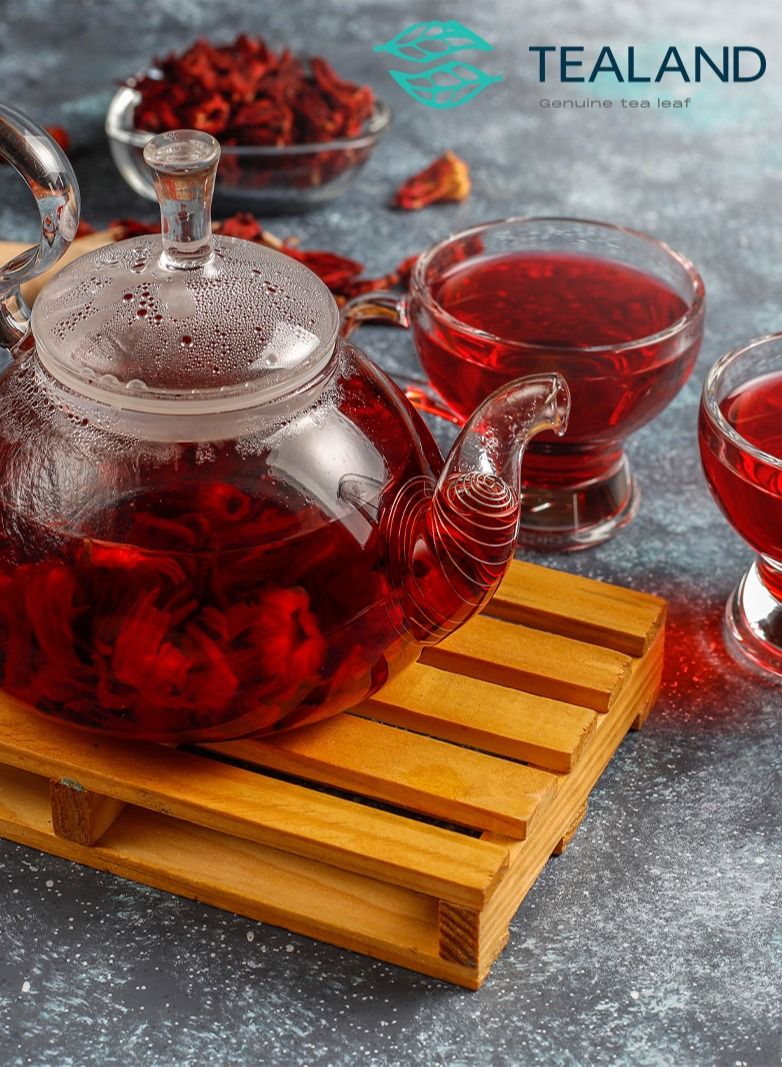 Tealand Herbal Tea Hibiscus Lemon Naturally Fragrant Blood Pressure Regulator 200g - Image 5