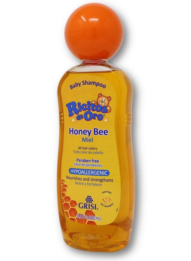Ricitos de Oro Honey Bee Ricitos de Oro Shampoo| Baby Shampoo with Pop-Up Rattle Cap, Paraben Free Product for Baby’s Delicate Hair; 13.5 Fl - Image 1