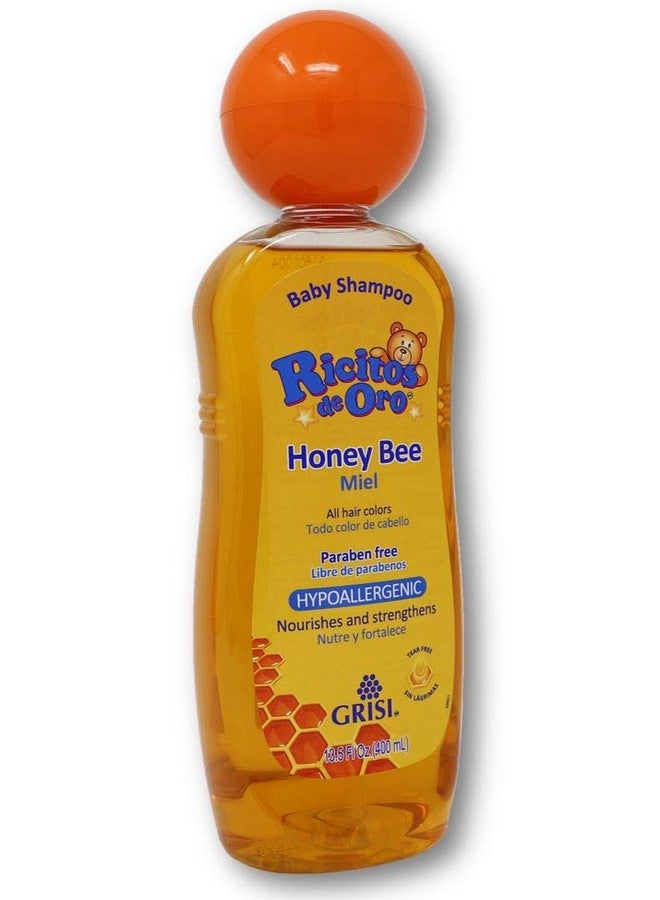 Ricitos de Oro Honey Bee Ricitos de Oro Shampoo| Baby Shampoo with Pop-Up Rattle Cap, Paraben Free Product for Baby’s Delicate Hair; 13.5 Fl - Image 3