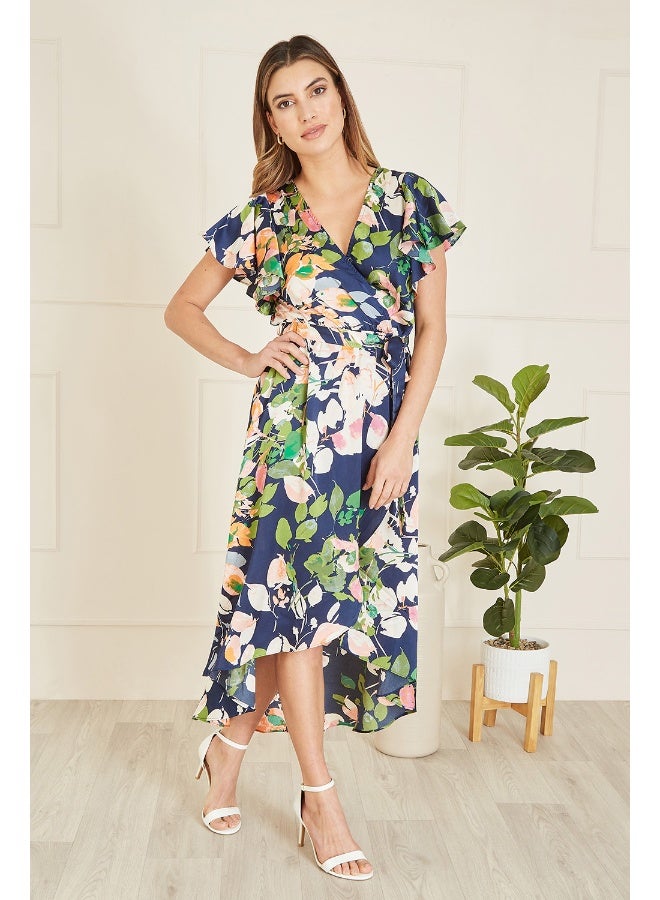 MELA LONDON Floral Print Wrap Dress - Image 3