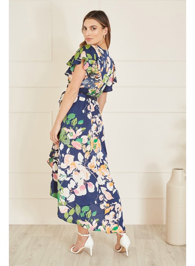 MELA LONDON Floral Print Wrap Dress - Image 4