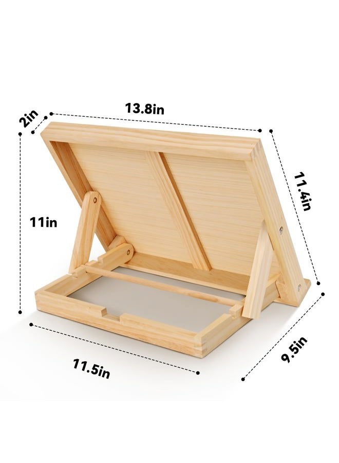 DRAWLEX Easel - Tabletop Easel Stand, Adjustable Angle Art Wood Easels for Painting, Canvases, Books, Artwork Displays Etc - Image 4