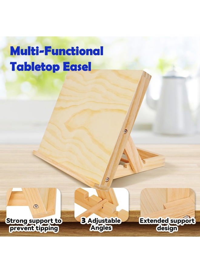 DRAWLEX Easel - Tabletop Easel Stand, Adjustable Angle Art Wood Easels for Painting, Canvases, Books, Artwork Displays Etc - Image 5