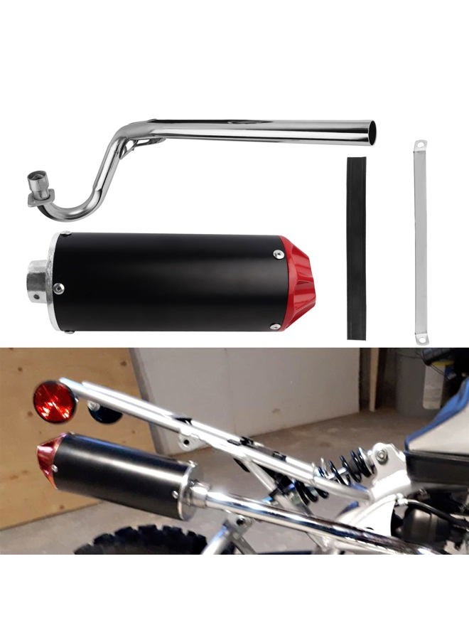 FLYPIG 28mm Dirt Bike Exhaust Muffler Pipe Silencer for XR50 CRF50 50cc 70cc 90cc 110cc 125cc SSR110 SSR125 TRX90 CRF70 XL70 Taotao DB14 DB10 Roketa Coolster TTR Pit Bike Muffler Motorcycle Exhaust - Image 4