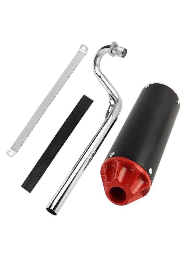 FLYPIG 28mm Dirt Bike Exhaust Muffler Pipe Silencer for XR50 CRF50 50cc 70cc 90cc 110cc 125cc SSR110 SSR125 TRX90 CRF70 XL70 Taotao DB14 DB10 Roketa Coolster TTR Pit Bike Muffler Motorcycle Exhaust - Image 1
