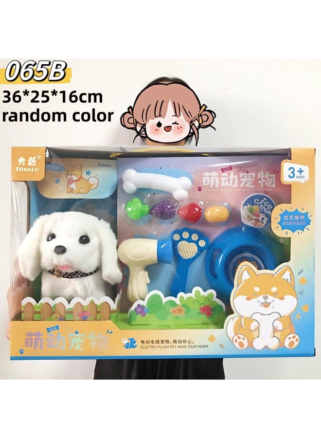 الأطفال الكهربائية محاكاة أرنب الحيوانات الأليفة متعة البيت دعوة المشي أفخم لعبة منظمة هدية بالجملة-اللون: 065c الكهربائية هريرة لطيف الحيوانات الأليفة - Image 2