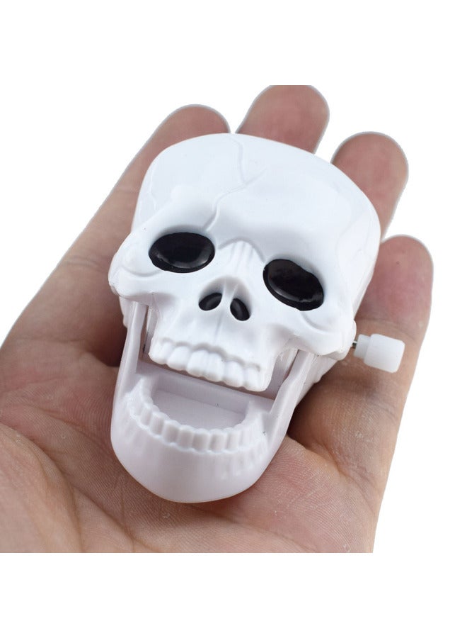 Novelty Fun Cute Coil Chain Walking Pumpkin Zombie Skull Imp Halloween Gift Toys Cross Border-Color:Coil Half Mummy Head