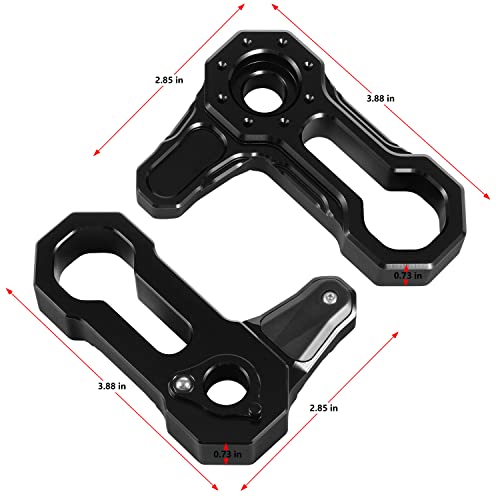 Opall Billet Aluminum Freedom Panel Latch Hardtop Roof Removal Switch Handle Compatible with Jeep Wrangler JL 2018-2025 and Gladiator JT Acessories Black (Set of 6 Locks) - Image 5
