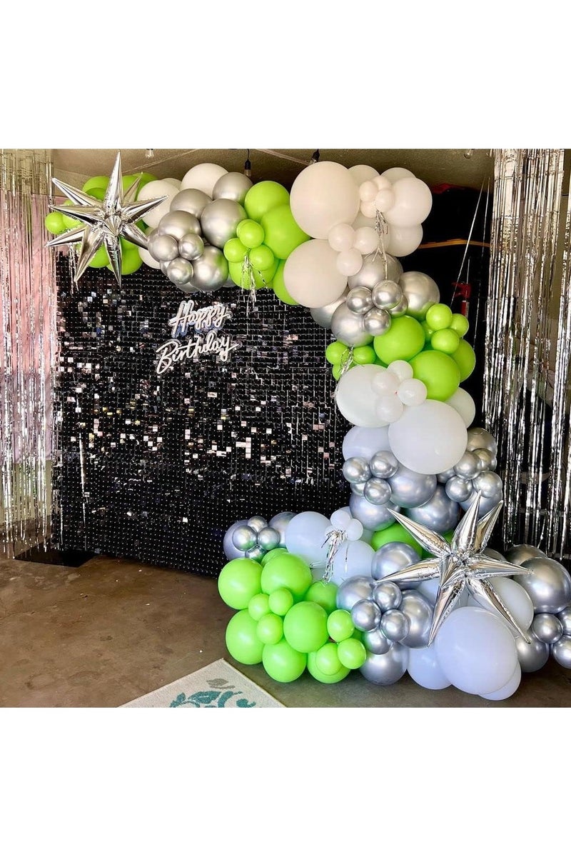 100 Pack 12 inch Lime Green Balloons Round Helium Fruit Green Balloons for Birthday Baby Shower Party Decoration - Image 3