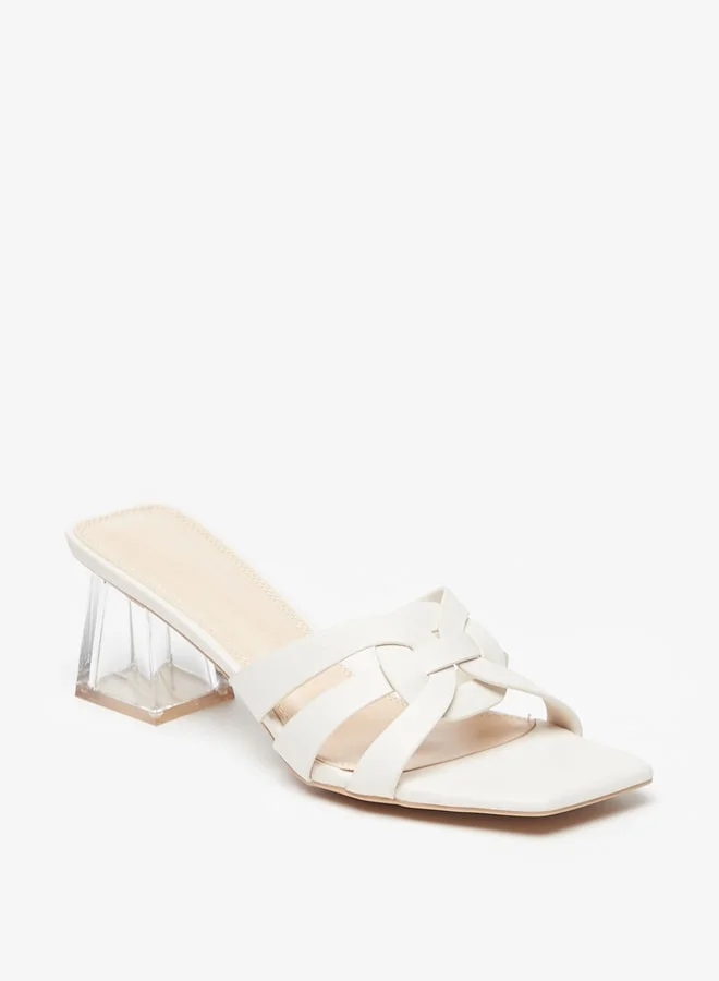 Celeste Women's Strappy Slip-On Sandals with Block Heels