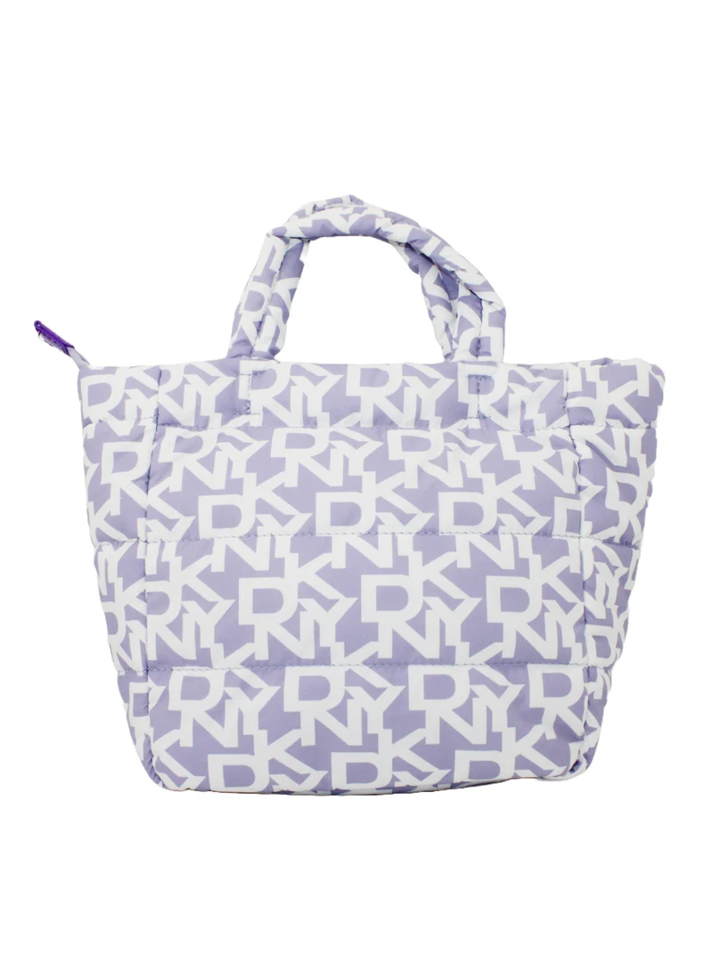 DKNY DKNY Signature Puffer Mini Tote Cosmetic Bag, Travel Make up Bag Small, Small Lightweight Cosmetic Bag Storage Bag, Small Makeup Bag, Travel Toiletry Bag
