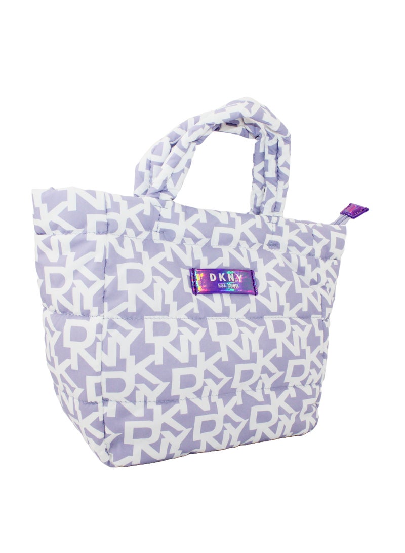 دكني حقيبة مستحضرات التجميل المنتفخة الصغيرة من دي كيه إن واي، حقيبة مكياج للسفر صغيرة، حقيبة تخزين صغيرة خفيفة الوزن لمستحضرات التجميل، حقيبة مكياج صغيرة، حقيبة أدوات الزينة للسفر - Image 3