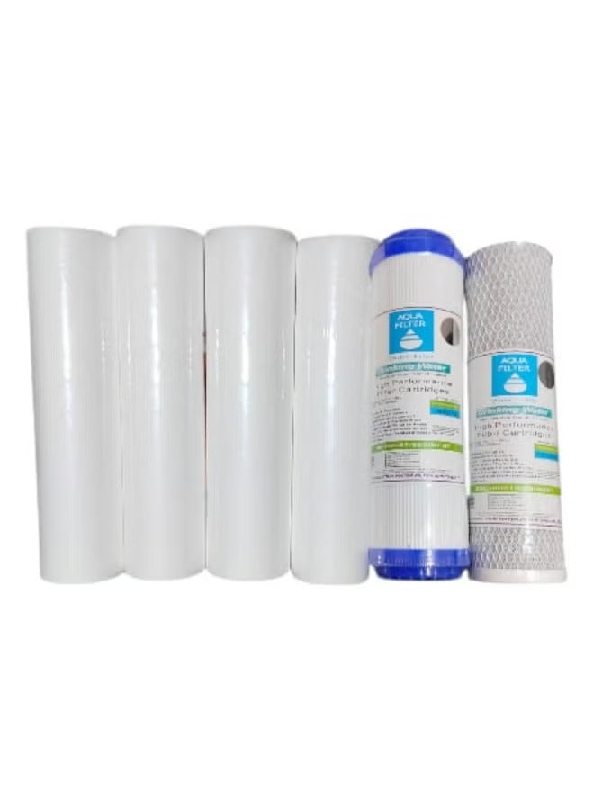 Aqua Water filter candles, 4 candles, 1st + 2nd + 3rd