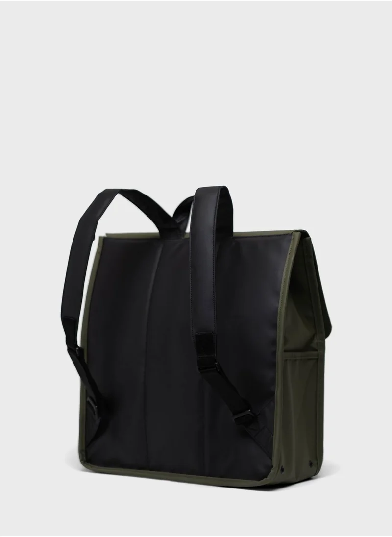 Herschel Logo Detailed Zip Lock Backpack