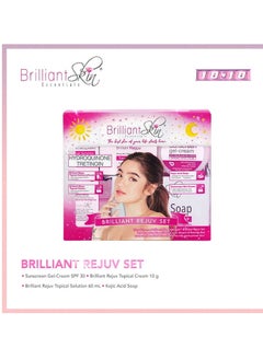 Brilliant Skin Brilliant Skin Rejuvenating Set with Kojic Acid Soap – Fades Dark Spots & Clears Acne | Anti-Pigmentation Skincare Kit  - Image 3
