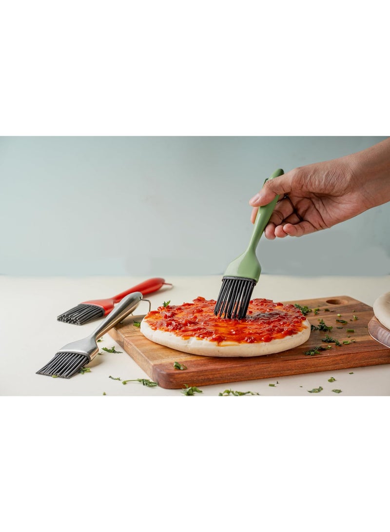 Clazkit Silicone Basting Brush, Stainless Steel Basting Brush with Silicone Bristles for BBQ/Grilling/Pastry/Turkey Baster, BPA Free, FDA Approved -Black  - Image 2