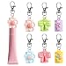 SEPTBEAM 6 Pcs Keychains Lip Balm Holder Cap for Glossier Lipstick Lip Gloss Compatible with Summer Fridays LANEIGE elf Lip BalmsNo Lip Balm - Image 2