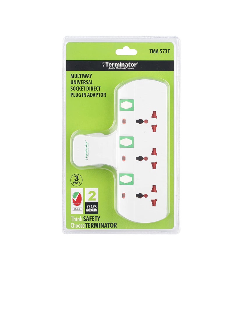 TERMINATOR 3 WAY UNIVERSAL Plug Sockets - Image 3