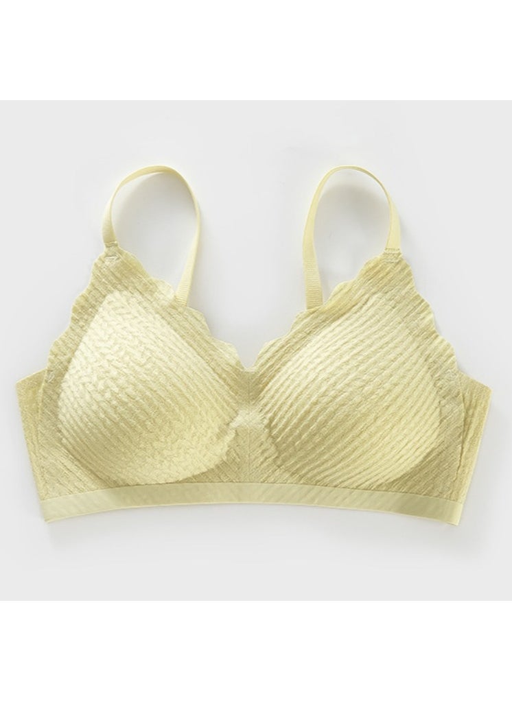KUYING Gather A Seamless Bra With A Large Chest And A Small Bare Feel To Prevent Sagging 