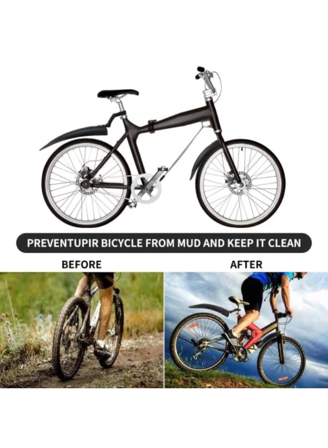 Generic TERRIFI Bike Mudguard Set - Adjustable Bicycle Front and Rear Mud Guards for Mountain and Road Bikes - Fits Wheel Sizes 20"-28"  - Image 3