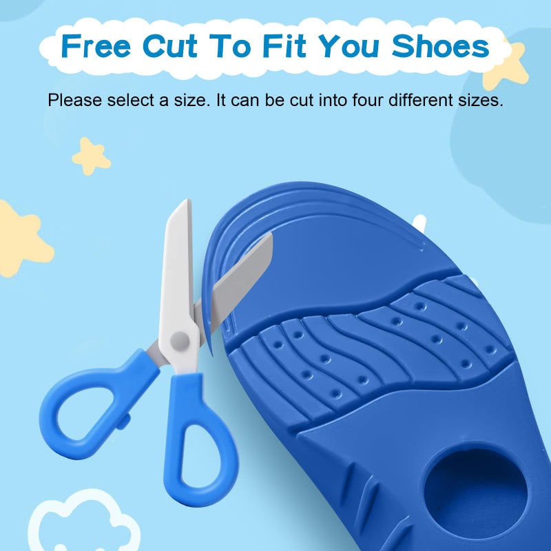 AGMZ Insoles for Airtag (1st & 2nd Gen) Hidden Holder, Anti-Lost Tracker Case for Kids, Secure Fit for Sneakers & Daily Shoes, Soft Inserts for Shoes (Blue,Foot:6.3-6.9 in/Insole:7.0-7.7 IN/11C-12.5C) - Image 3
