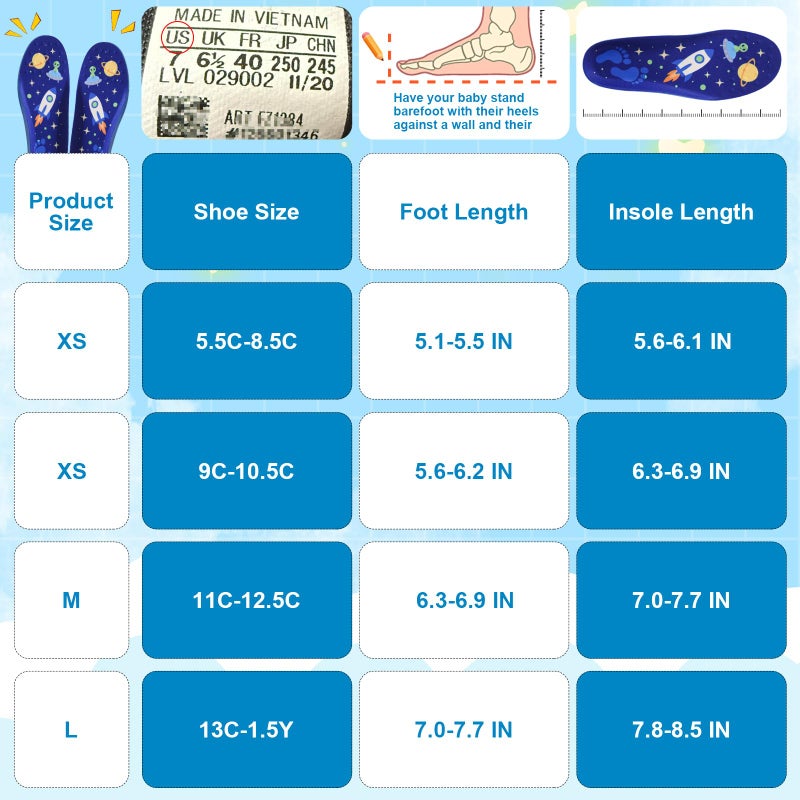 AGMZ Insoles for Airtag (1st & 2nd Gen) Hidden Holder, Anti-Lost Tracker Case for Kids, Secure Fit for Sneakers & Daily Shoes, Soft Inserts for Shoes (Blue,Foot:6.3-6.9 in/Insole:7.0-7.7 IN/11C-12.5C) - Image 4