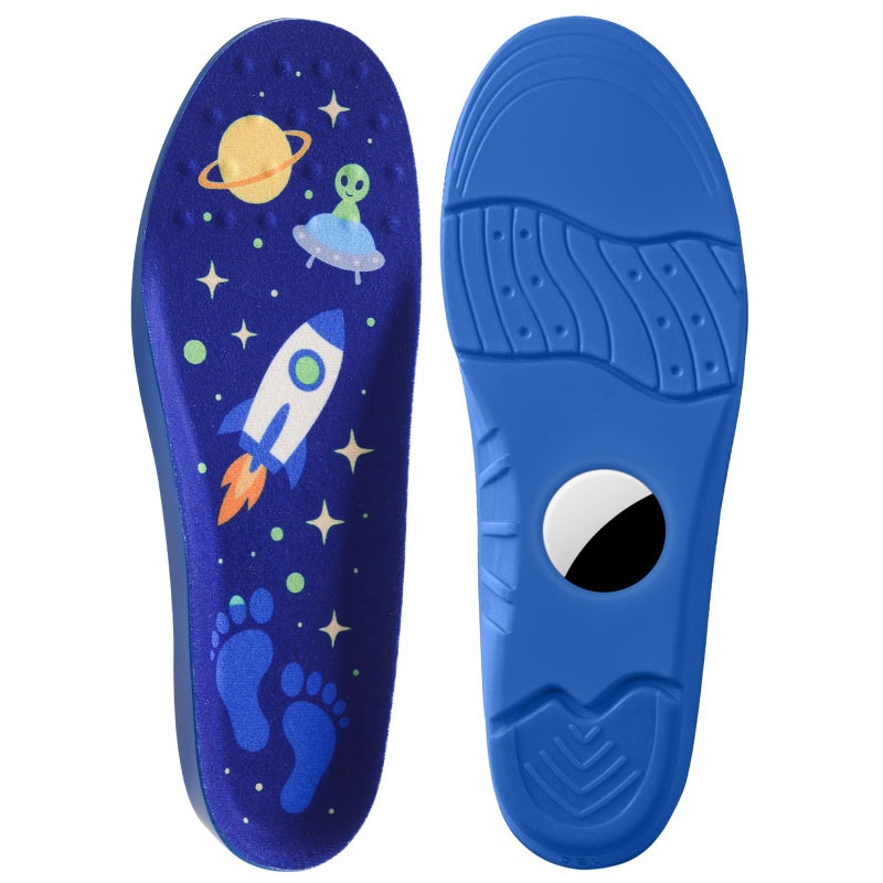 AGMZ Insoles for Airtag (1st & 2nd Gen) Hidden Holder, Anti-Lost Tracker Case for Kids, Secure Fit for Sneakers & Daily Shoes, Soft Inserts for Shoes (Blue,Foot:6.3-6.9 in/Insole:7.0-7.7 IN/11C-12.5C) - Image 1