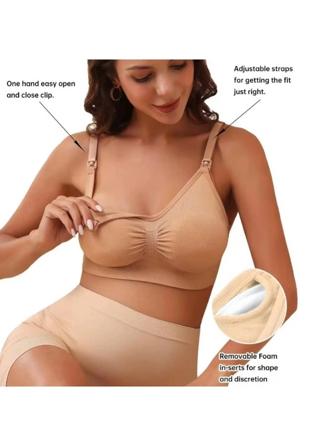 general Nursing Bra 10 Pack Womens Maternity Breastfeeding Bra Seamless Wireless Sleep Bra with Bra Extenders - Image 5