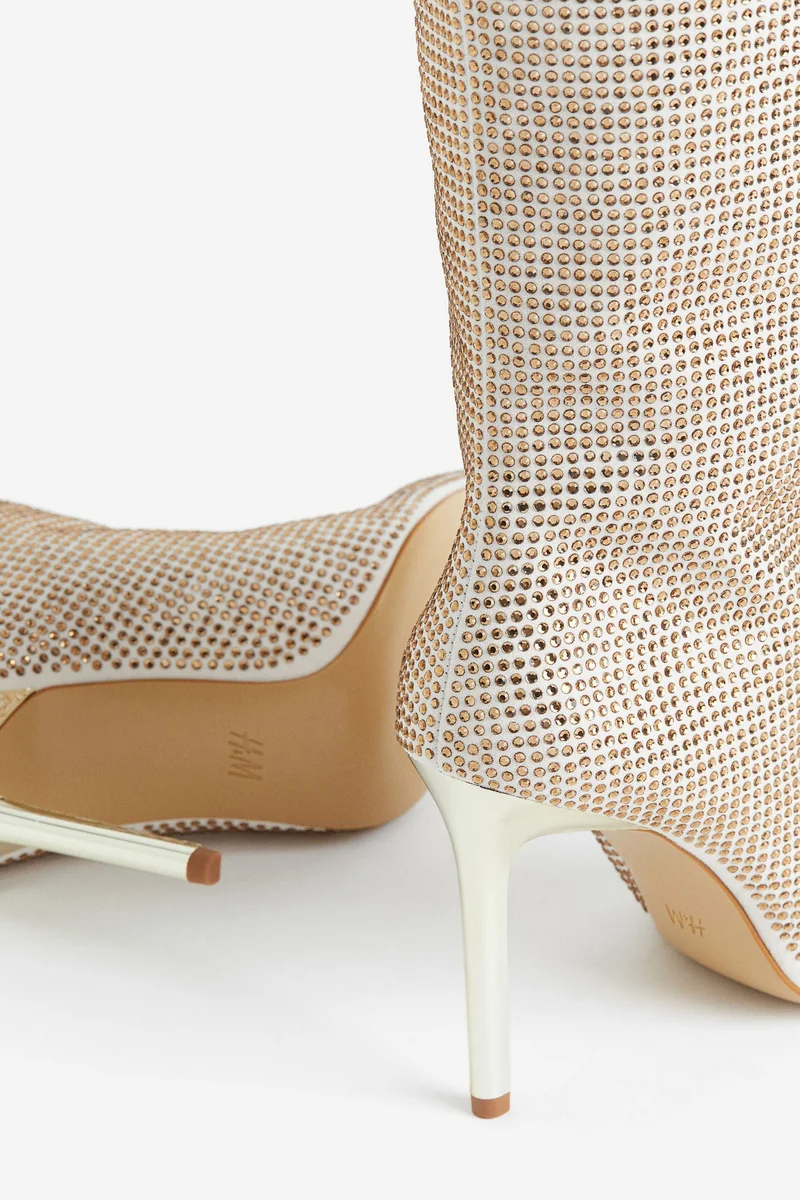 H&M Rhinestone-Embellished Boots