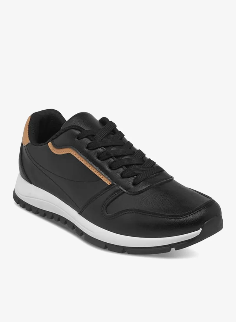 LBL by Shoexpress Men Panelled Sneakers with Lace-Up Closure